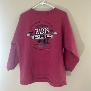 Paris Sports Club pink sweater